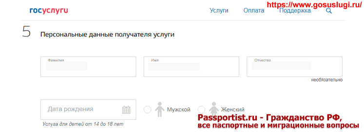 Как правильно заполнить заявление на загранпаспорт старого образца для ребенка 14-18 лет через Госуслуги